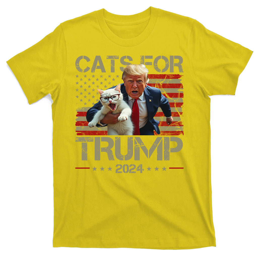 Cats For Trump 2024 Funny Vote Donald Trump T-Shirt