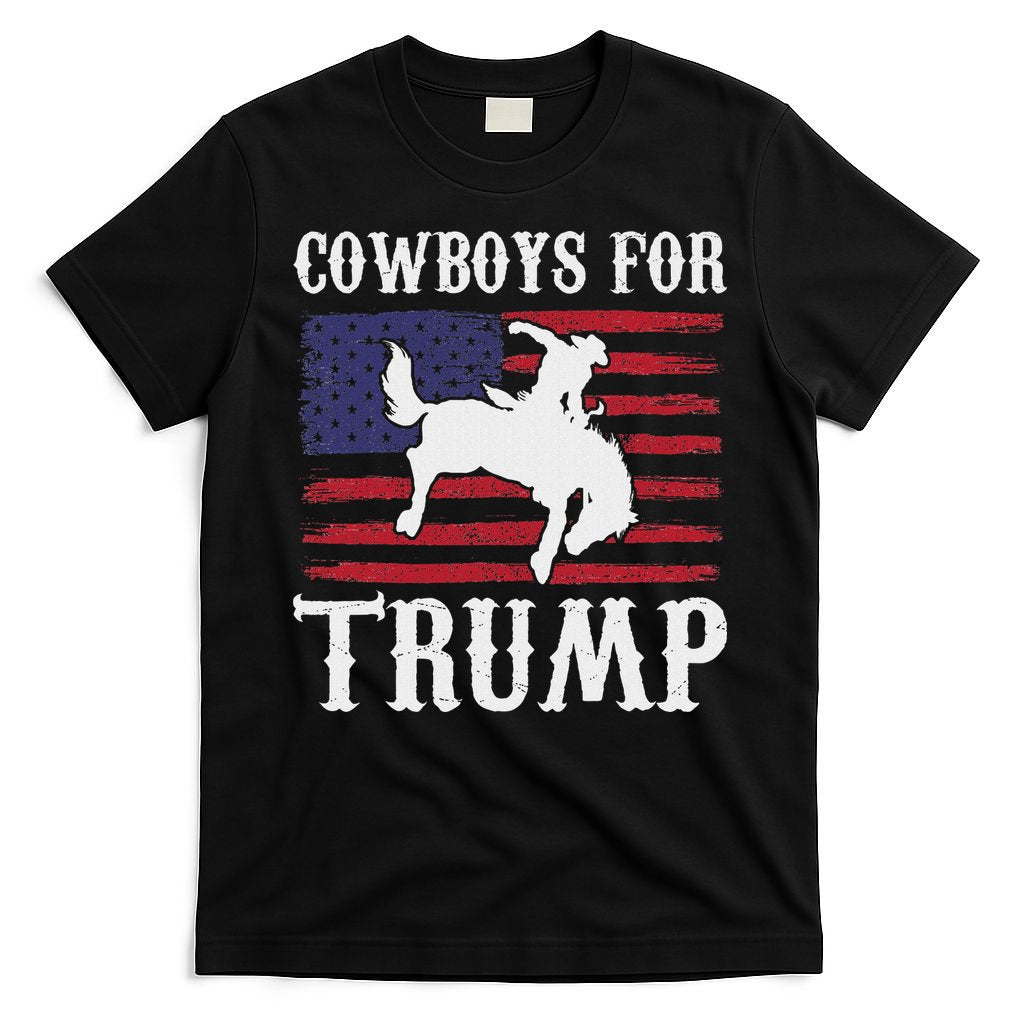 Cowboys For Trump: Western Trump Supporter Design T-Shirt