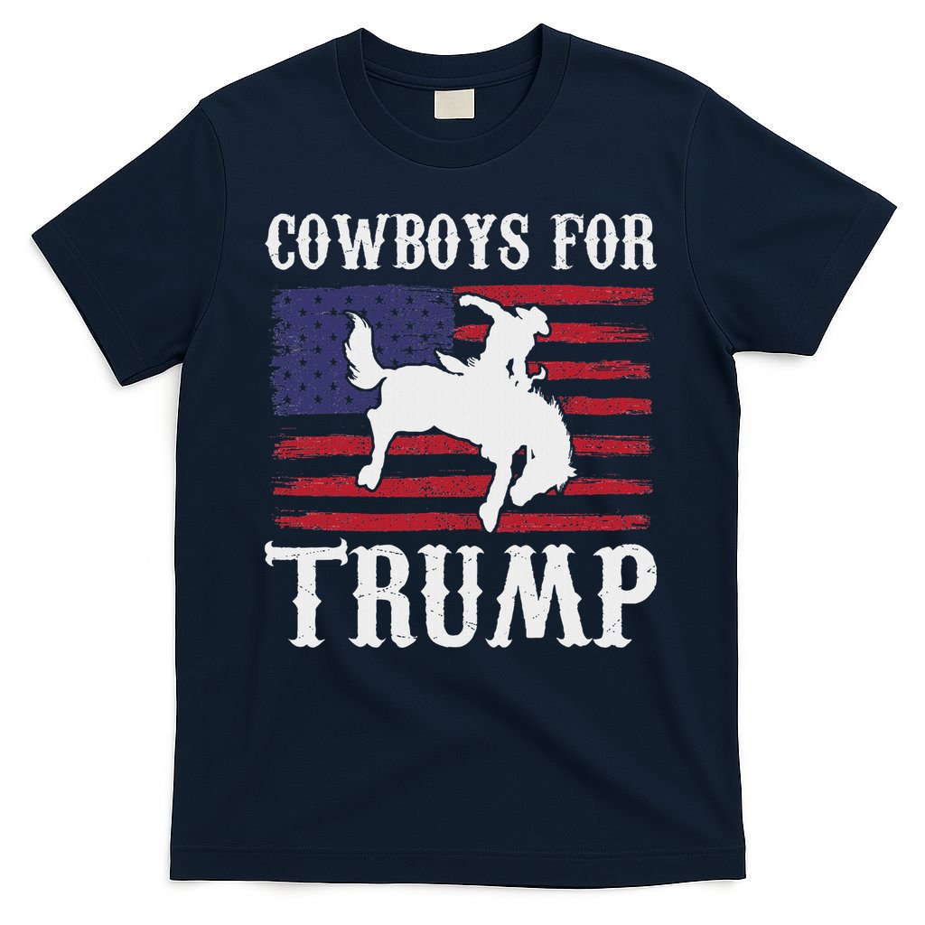 Cowboys For Trump: Western Trump Supporter Design T-Shirt