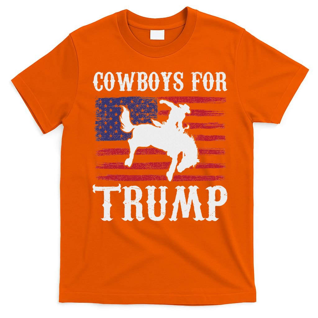 Cowboys For Trump: Western Trump Supporter Design T-Shirt