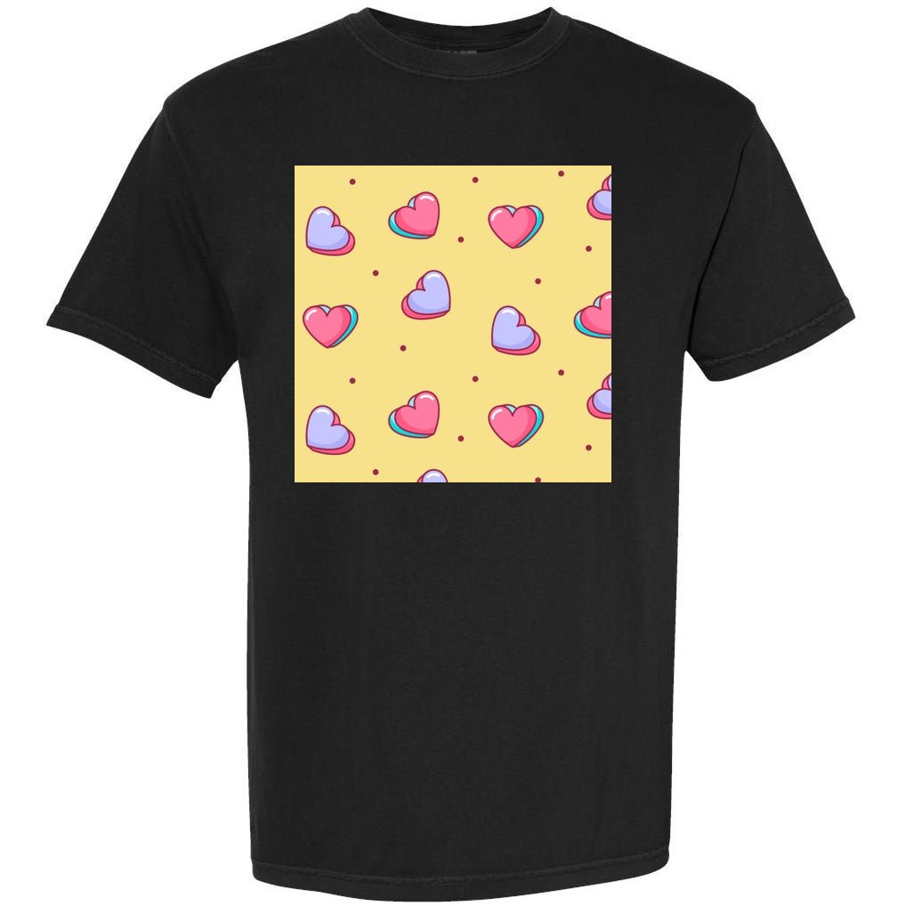 Candy Hearts Cute Valentine's Day Garment-Dyed Heavyweight T-Shirt