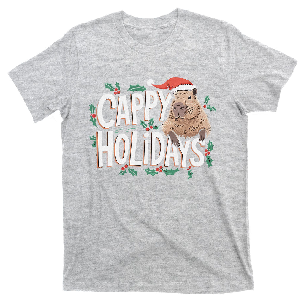 Cappy Holidays Capybara Christmas T-Shirt
