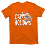 Cappy Holidays Capybara Christmas T-Shirt
