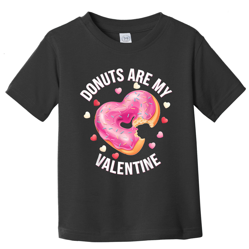 Cute Heart Donut With Frosting Valentines Day Sweet Toddler T-Shirt