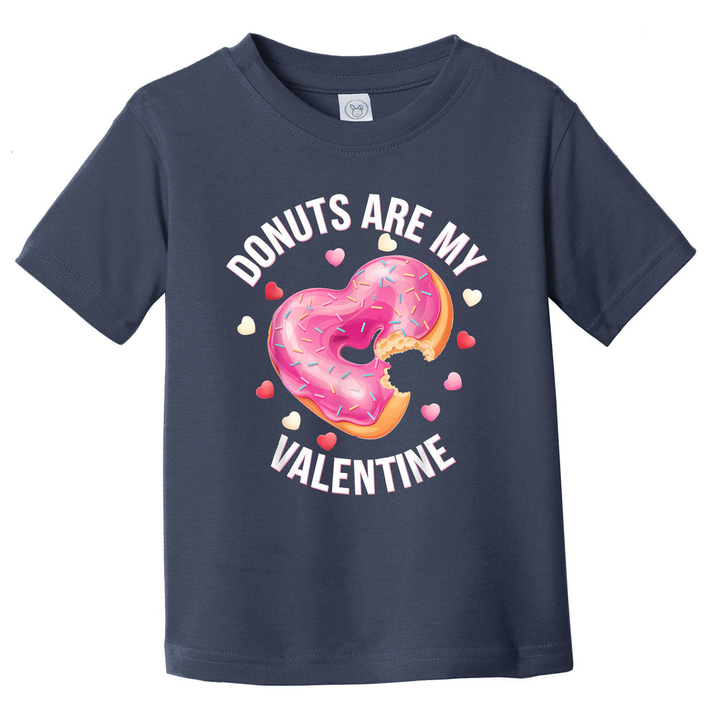 Cute Heart Donut With Frosting Valentines Day Sweet Toddler T-Shirt