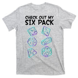 Check Out My Six Pack DND Dice Dungeons And Dragons T-Shirt