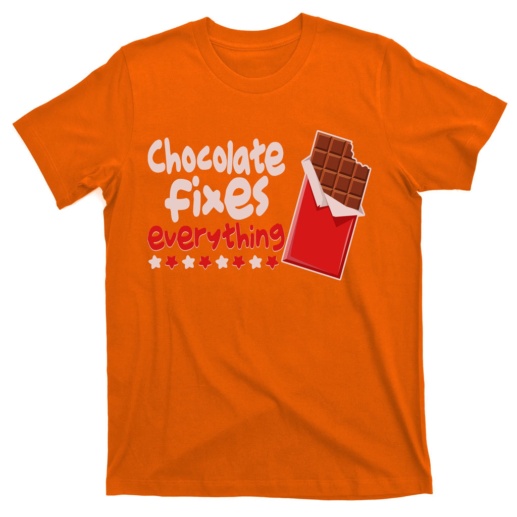 Chocolate Fixes Everything Chocolate Candy Bar T-Shirt
