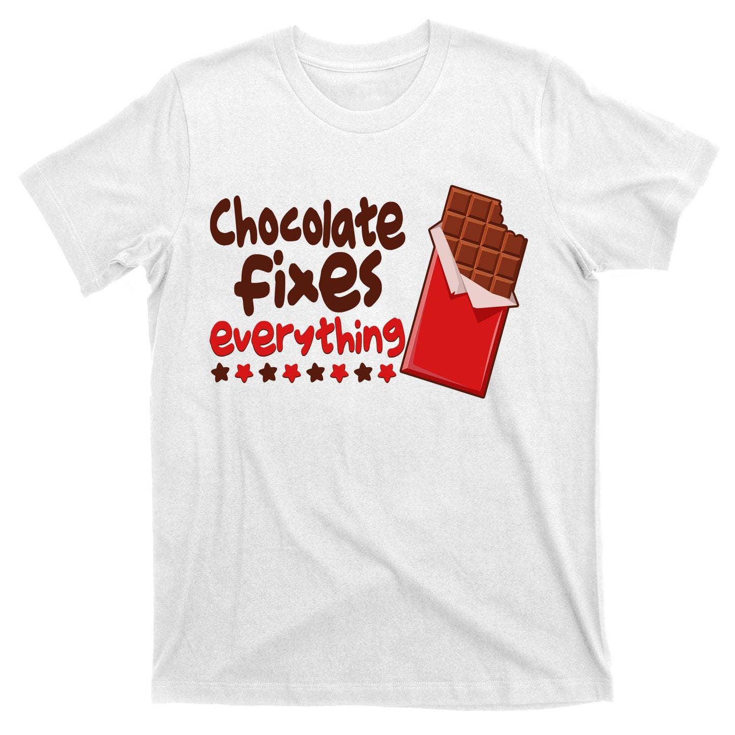 Chocolate Fixes Everything Chocolate Candy Bar T-Shirt