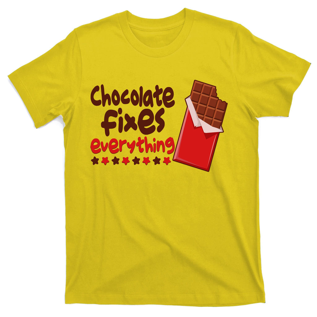 Chocolate Fixes Everything Chocolate Candy Bar T-Shirt