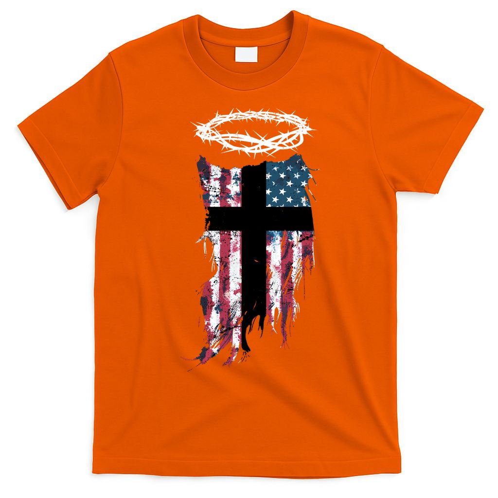 Christian Patriotic USA Flag T-Shirt