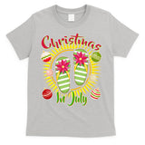 Christmas In July Summer Flip Flops T-Shirt