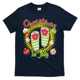 Christmas In July Summer Flip Flops T-Shirt