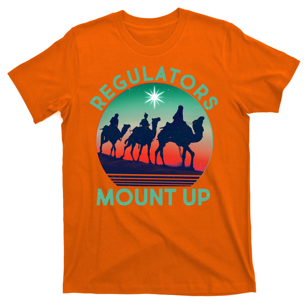 Christmas Regulars Mount Up Three Wise Men T-Shirt