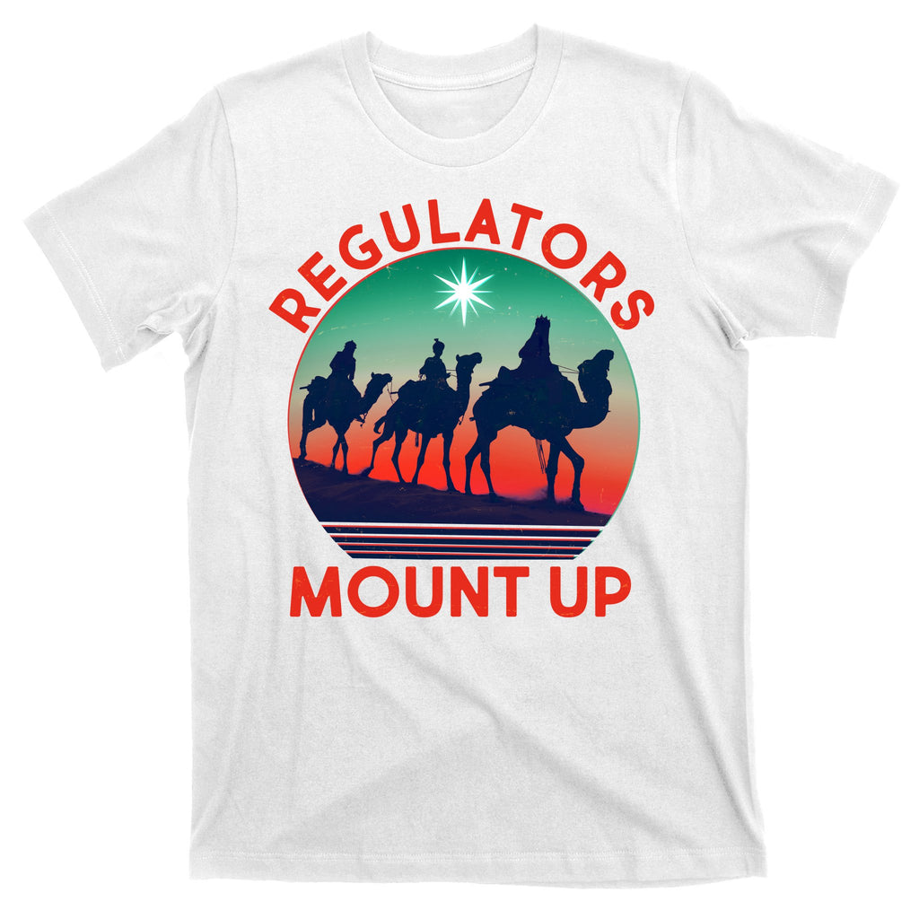 Christmas Regulars Mount Up Three Wise Men T-Shirt
