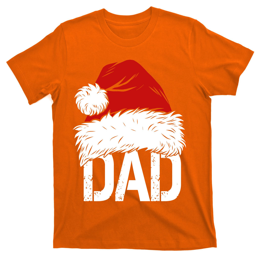 Christmas Santa Hat Dad T-Shirt