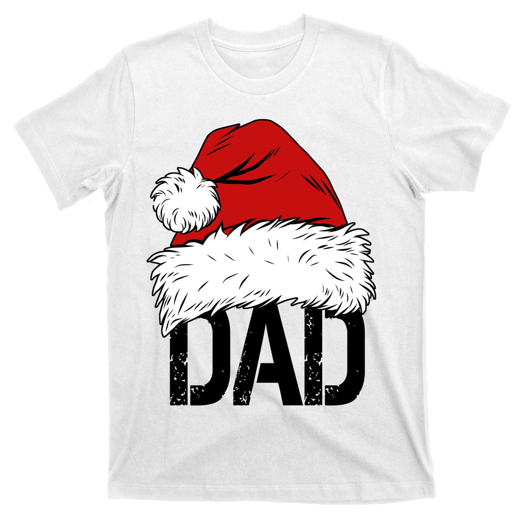 Christmas Santa Hat Dad T-Shirt