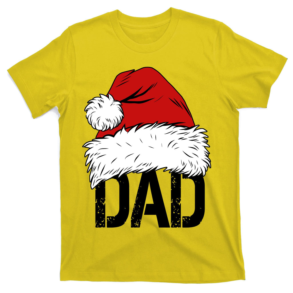 Christmas Santa Hat Dad T-Shirt