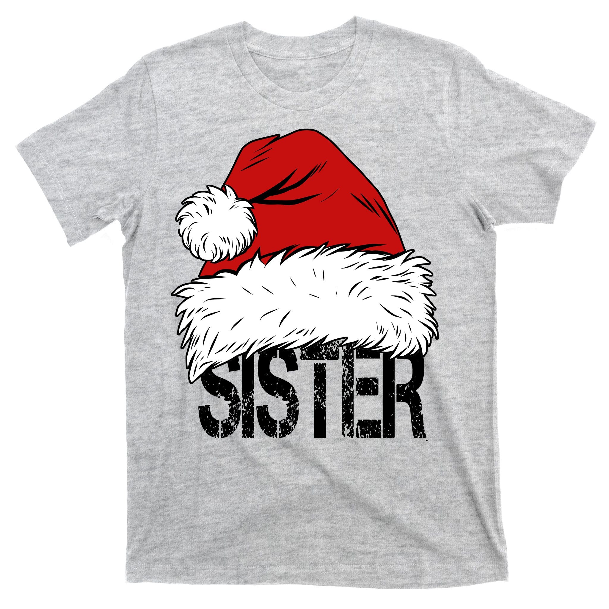 Christmas Santa Hat Sister T-Shirt