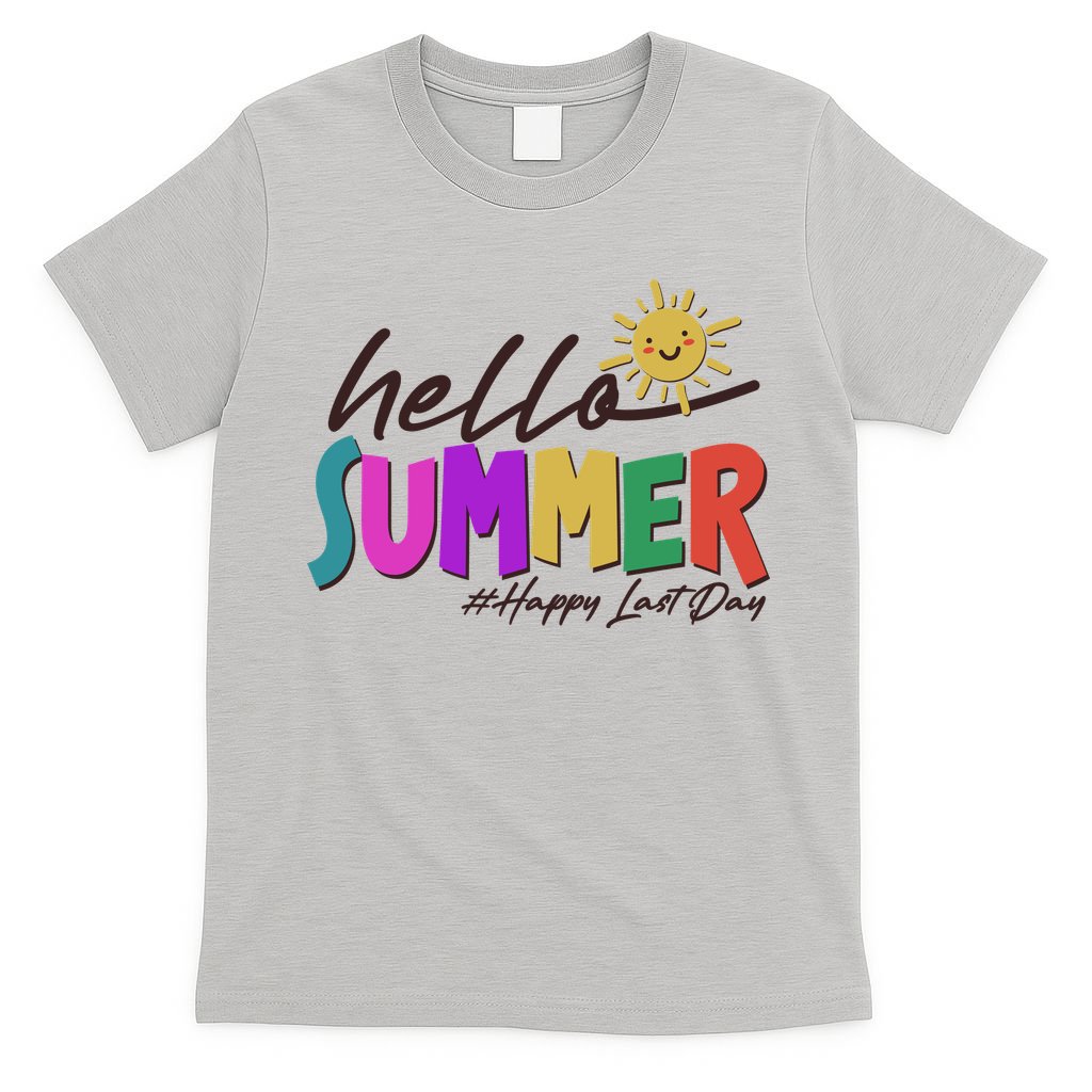 Cute Hello Summer #Happy Last Day T-Shirt