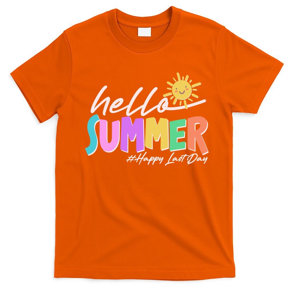 Cute Hello Summer #Happy Last Day T-Shirt