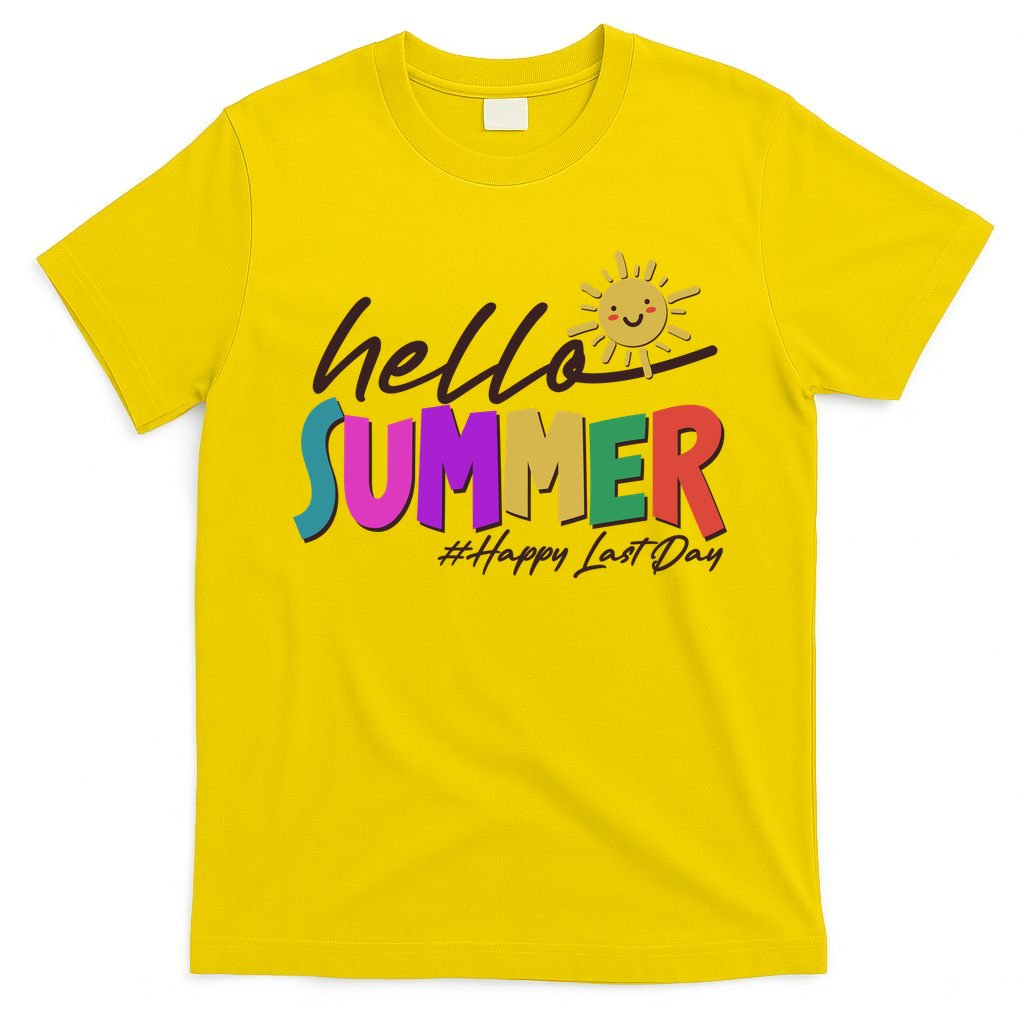 Cute Hello Summer #Happy Last Day T-Shirt