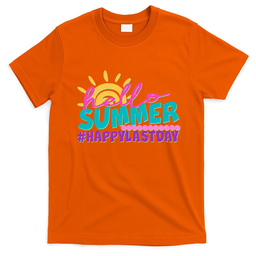 Cute Hello Summer #Happy Last Day T-Shirt