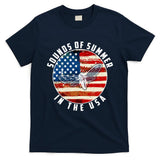 Cicadas Sounds Of Summer In The USA Flag T-Shirt