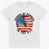Cicadas Sounds Of Summer In The USA Flag T-Shirt