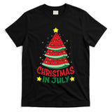 Christmas In July Watermelon Xmas Tree Summer T-Shirt