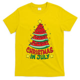 Christmas In July Watermelon Xmas Tree Summer T-Shirt
