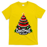 Christmas In July Watermelon Xmas Tree Summer T-Shirt