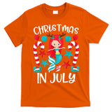 Christmas In July Cute Mermaid Summer T-Shirt