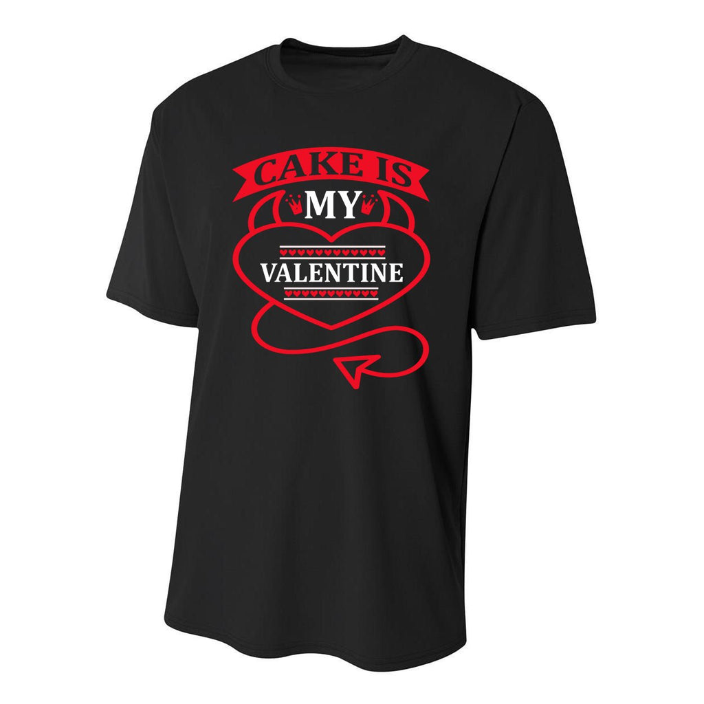 Cake Is My Valentine Youth Performance Sprint T-Shirt