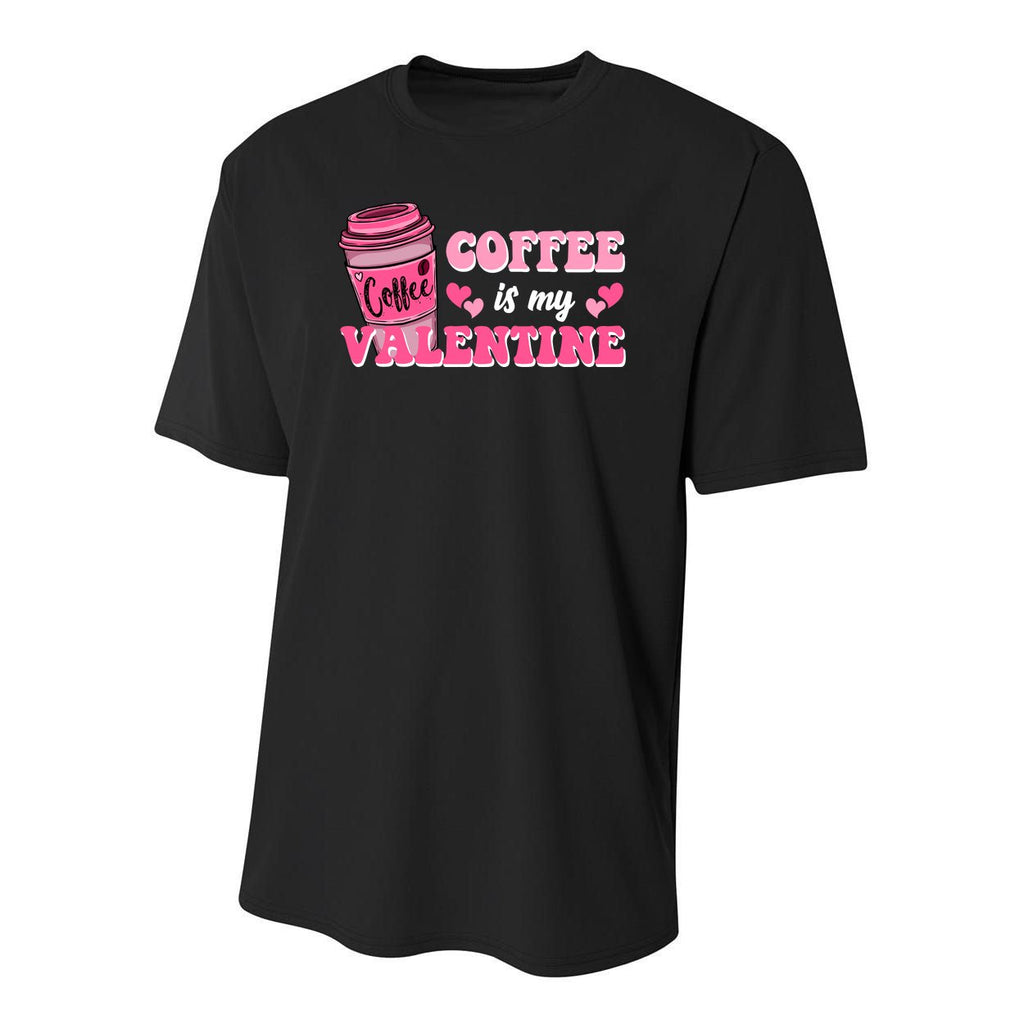 Coffee Is My Valentine Retro Cute Youth Performance Sprint T-Shirt