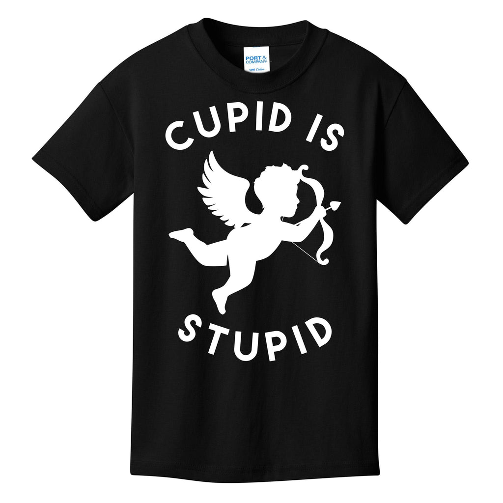 Cupid Is Stupid Anti Valentine Kids T-Shirt