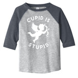 Cupid Is Stupid Anti Valentine Toddler Fine Jersey T-Shirt