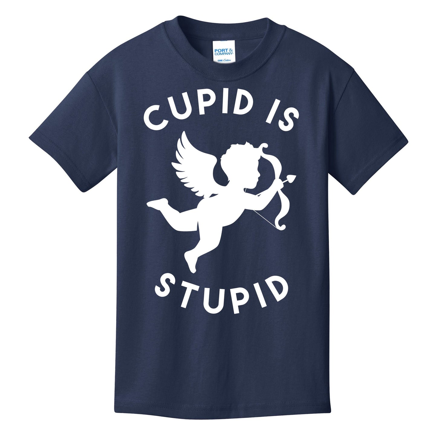 Cupid Is Stupid Anti Valentine Kids T-Shirt