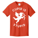 Cupid Is Stupid Anti Valentine Kids T-Shirt