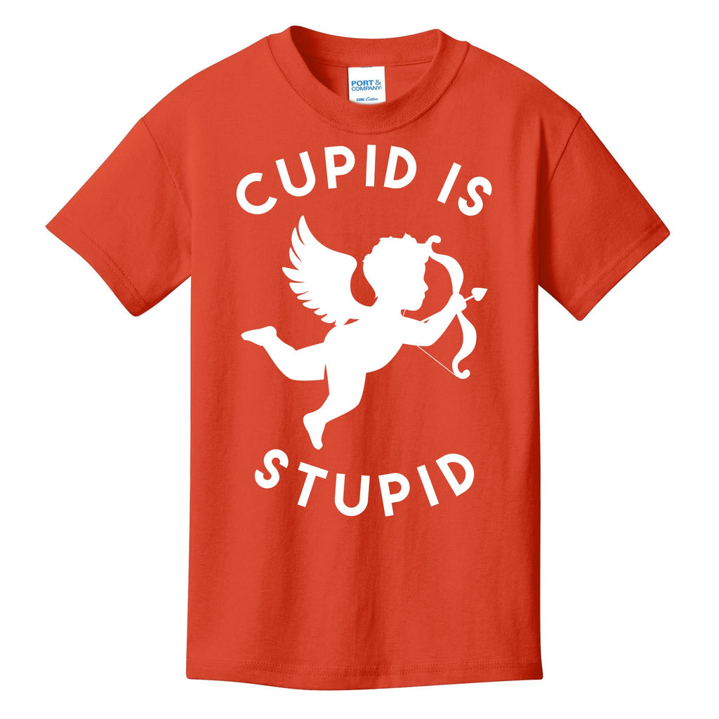 Cupid Is Stupid Anti Valentine Kids T-Shirt