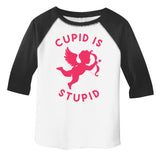 Cupid Is Stupid Anti Valentine Toddler Fine Jersey T-Shirt