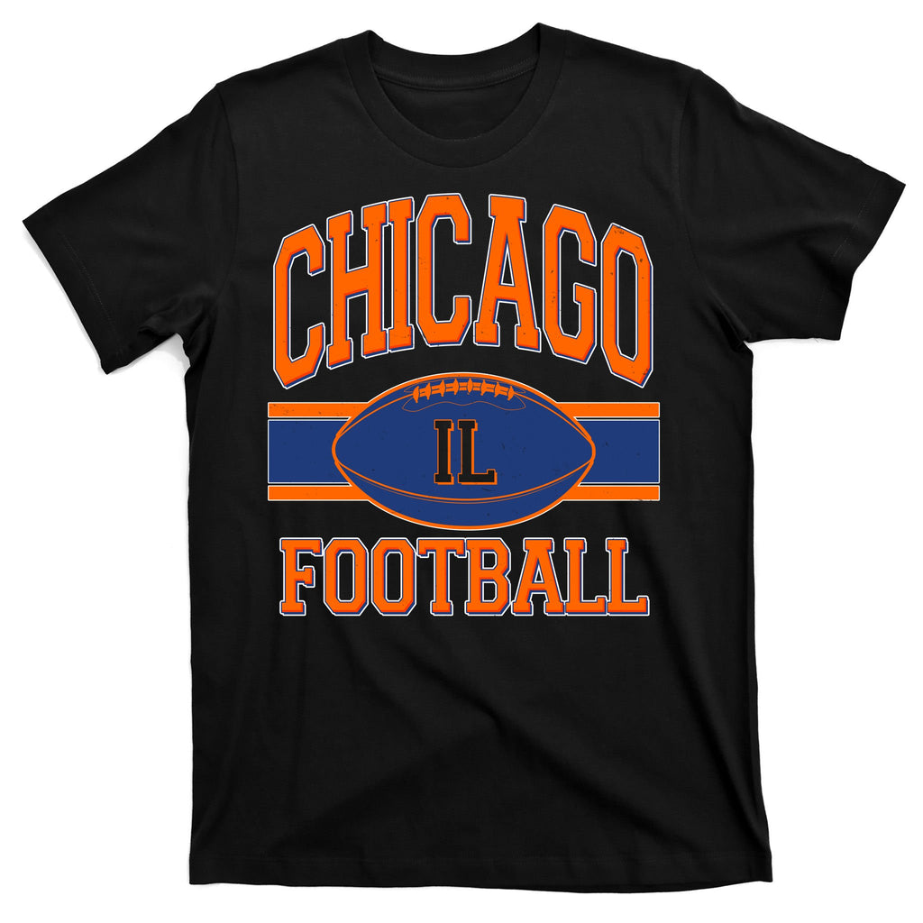 Classic Chicago IL Football Fan Logo T-Shirt