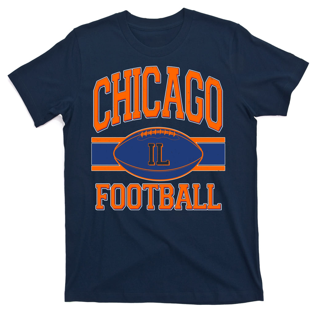 Classic Chicago IL Football Fan Logo T-Shirt