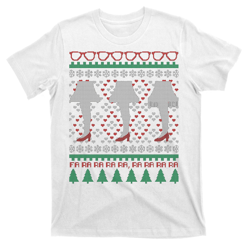 Classic Leg Lamp Funny Ugly Christmas T-Shirt
