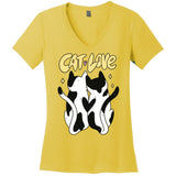 Cat Love Cute Gift Women's V-Neck T-Shirt