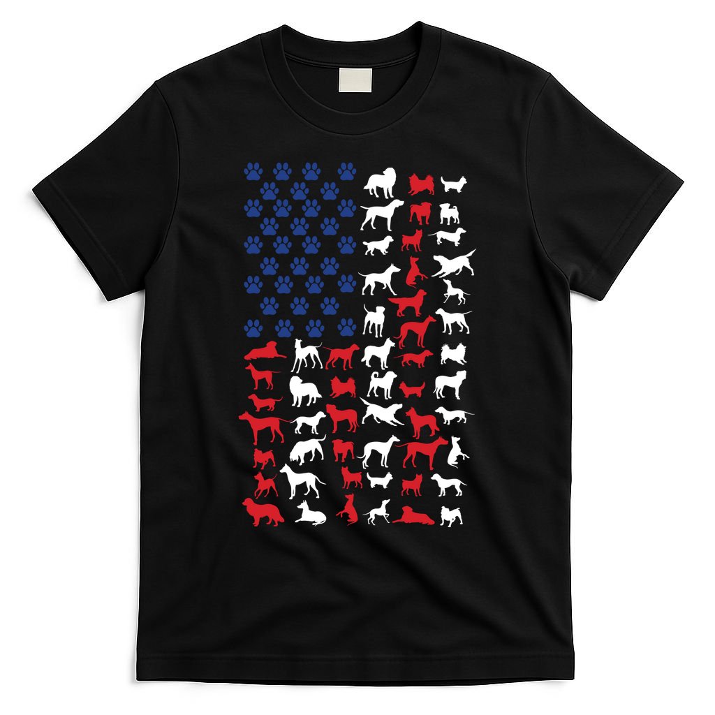 Dog Flag Usa T-Shirt