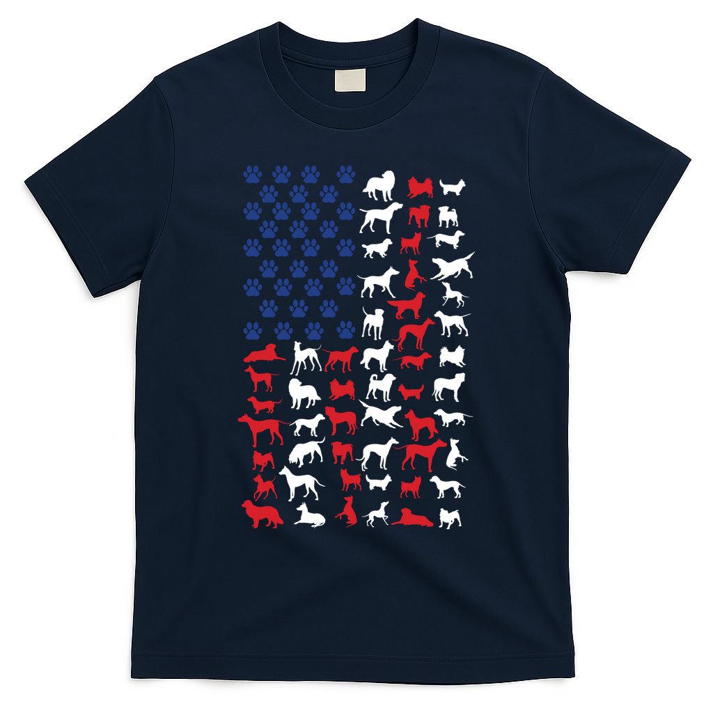 Dog Flag Usa T-Shirt