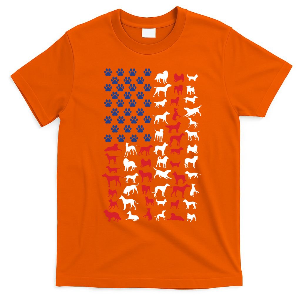 Dog Flag Usa T-Shirt