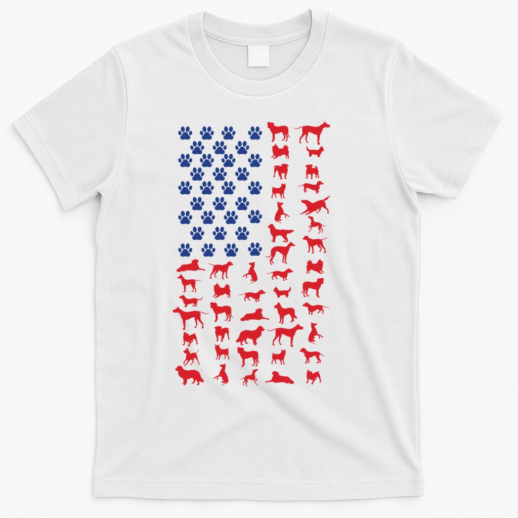 Dog Flag Usa T-Shirt