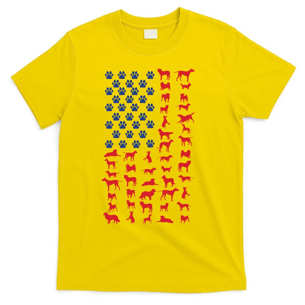 Dog Flag Usa T-Shirt