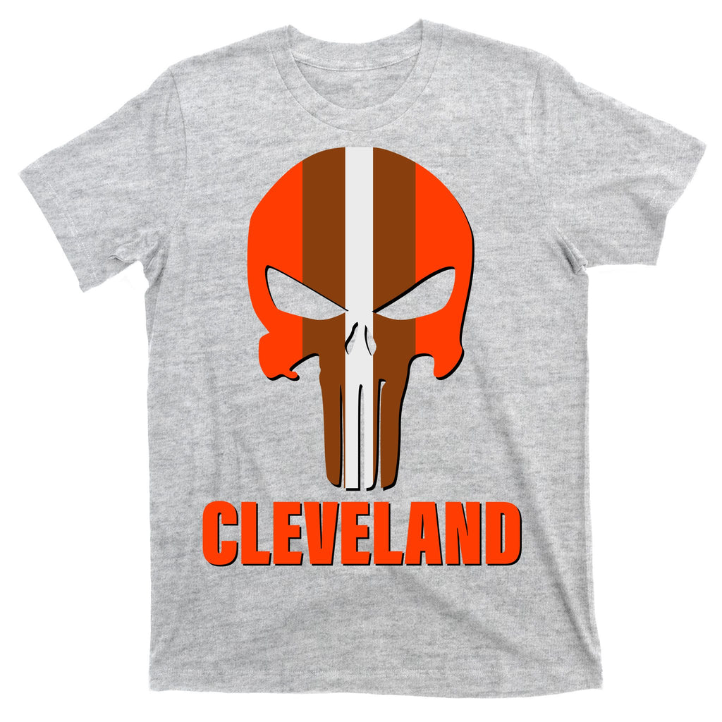 Cleveland Skull Football T-Shirt